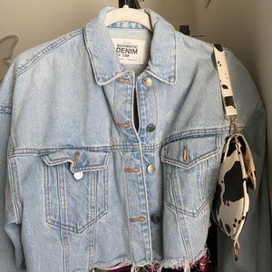 Zara Cropped Denim Jacket